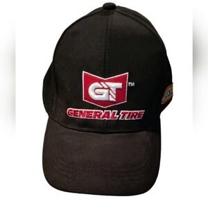 General Tire ARCA Menards Series Racing Hat Black Adjustable Cap‎ American Flag